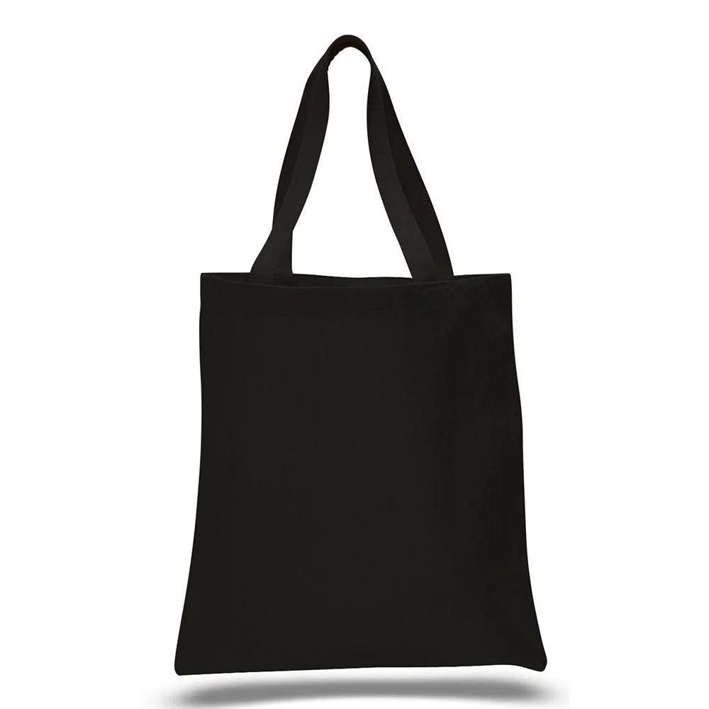 12 Oz. Colored Canvas Simple Tote Bag Printed with a Customizable STACK COLLECTION Design