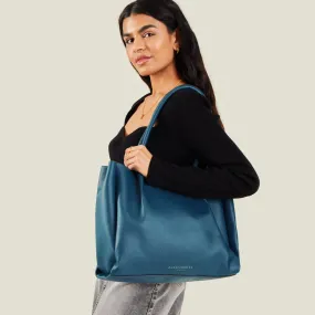 Accessorize London Women's Blue Soft Shoulder Bag