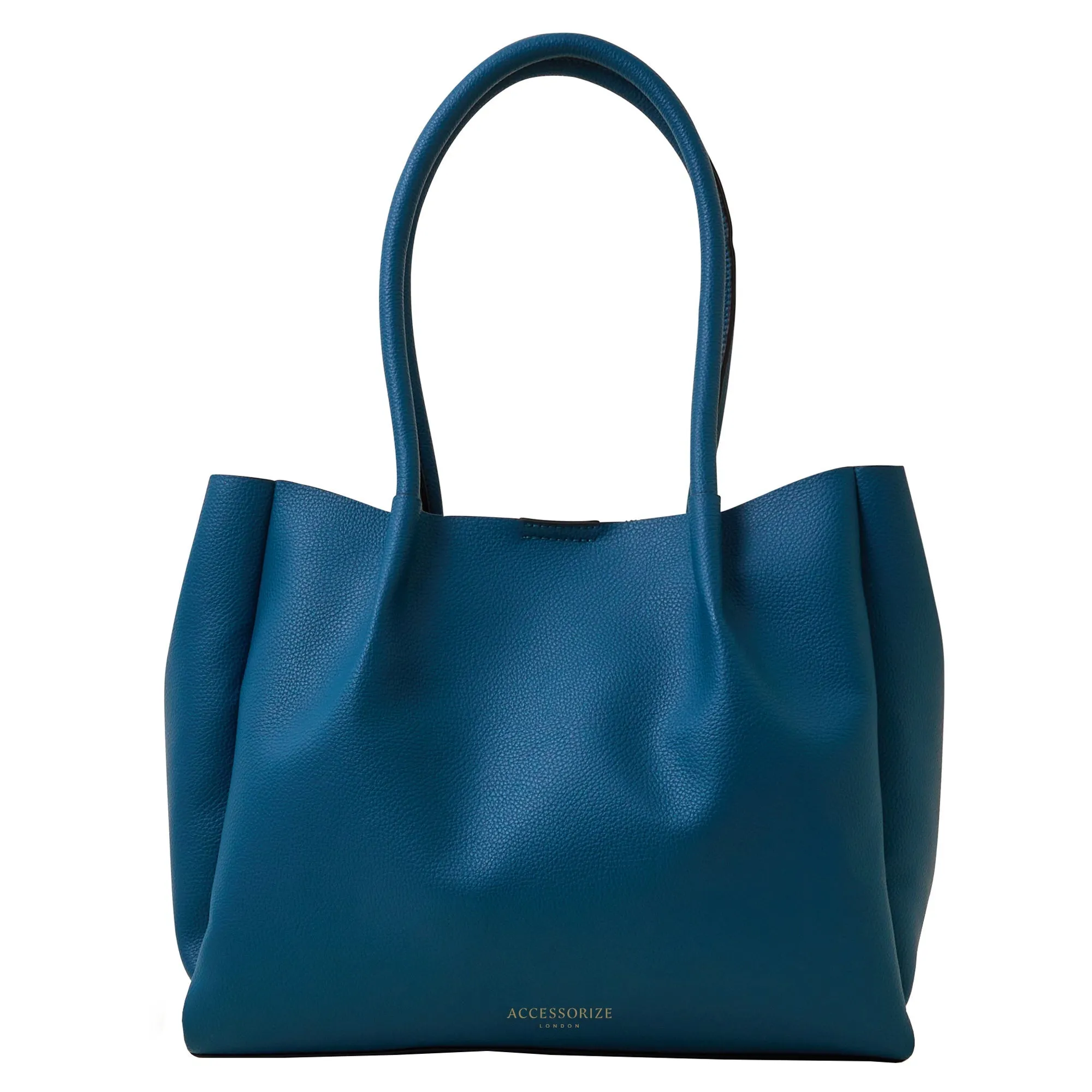 Accessorize London Women's Blue Soft Shoulder Bag