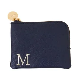 Accessorize London Women's Navy Blue (M) Initial Coin Purse