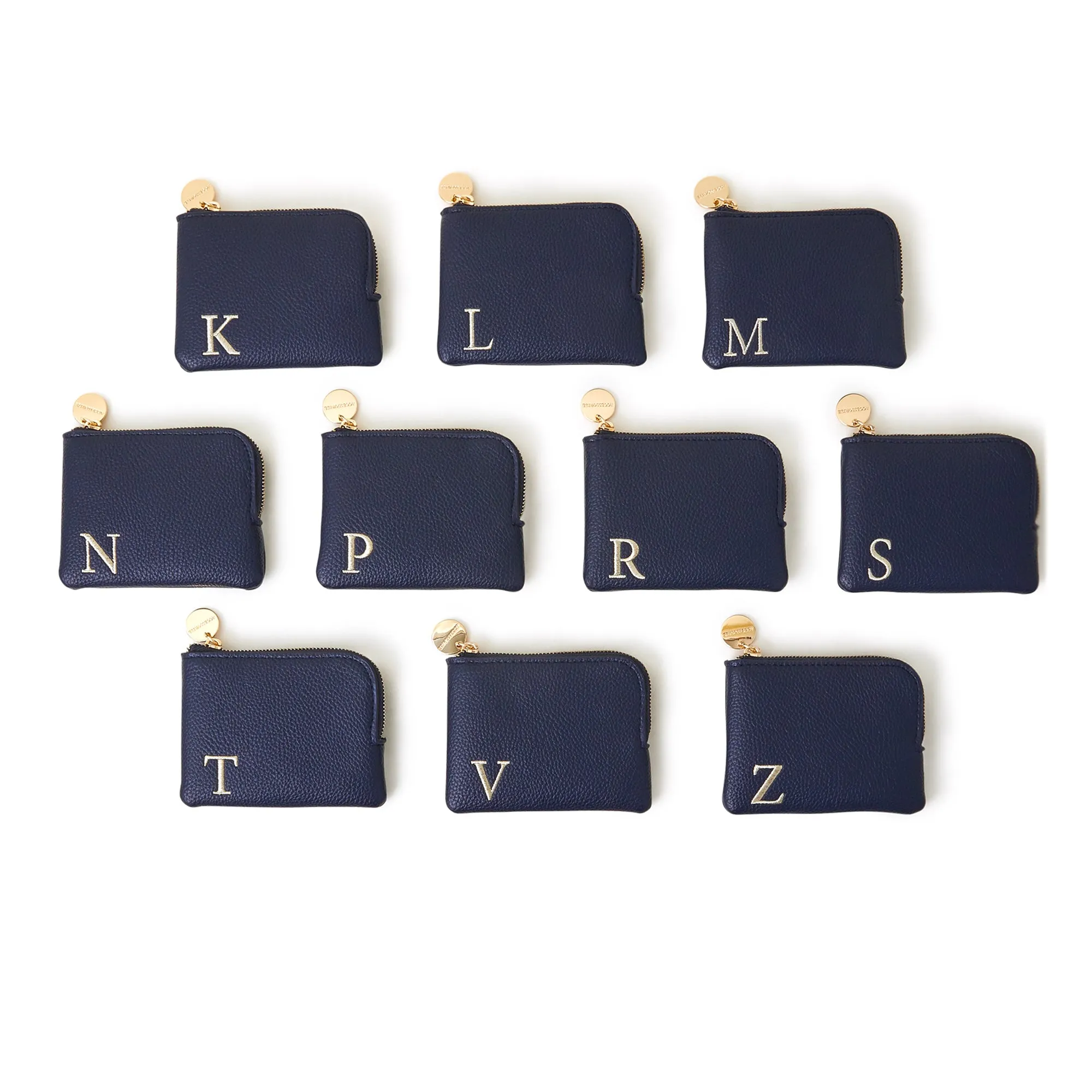 Accessorize London Women's Navy Blue (M) Initial Coin Purse