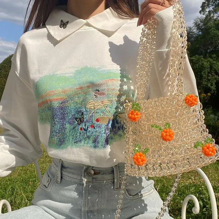 Aesthetic Beaded Handbag