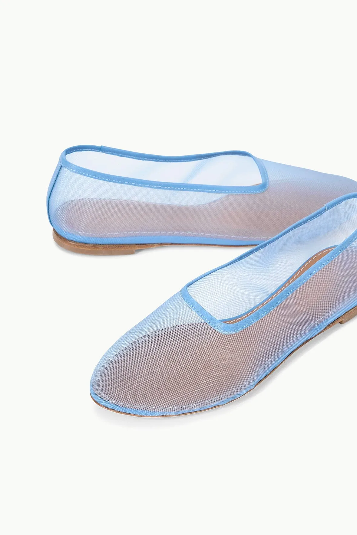 ALBA BALLET FLAT | STAUD BLUE MESH