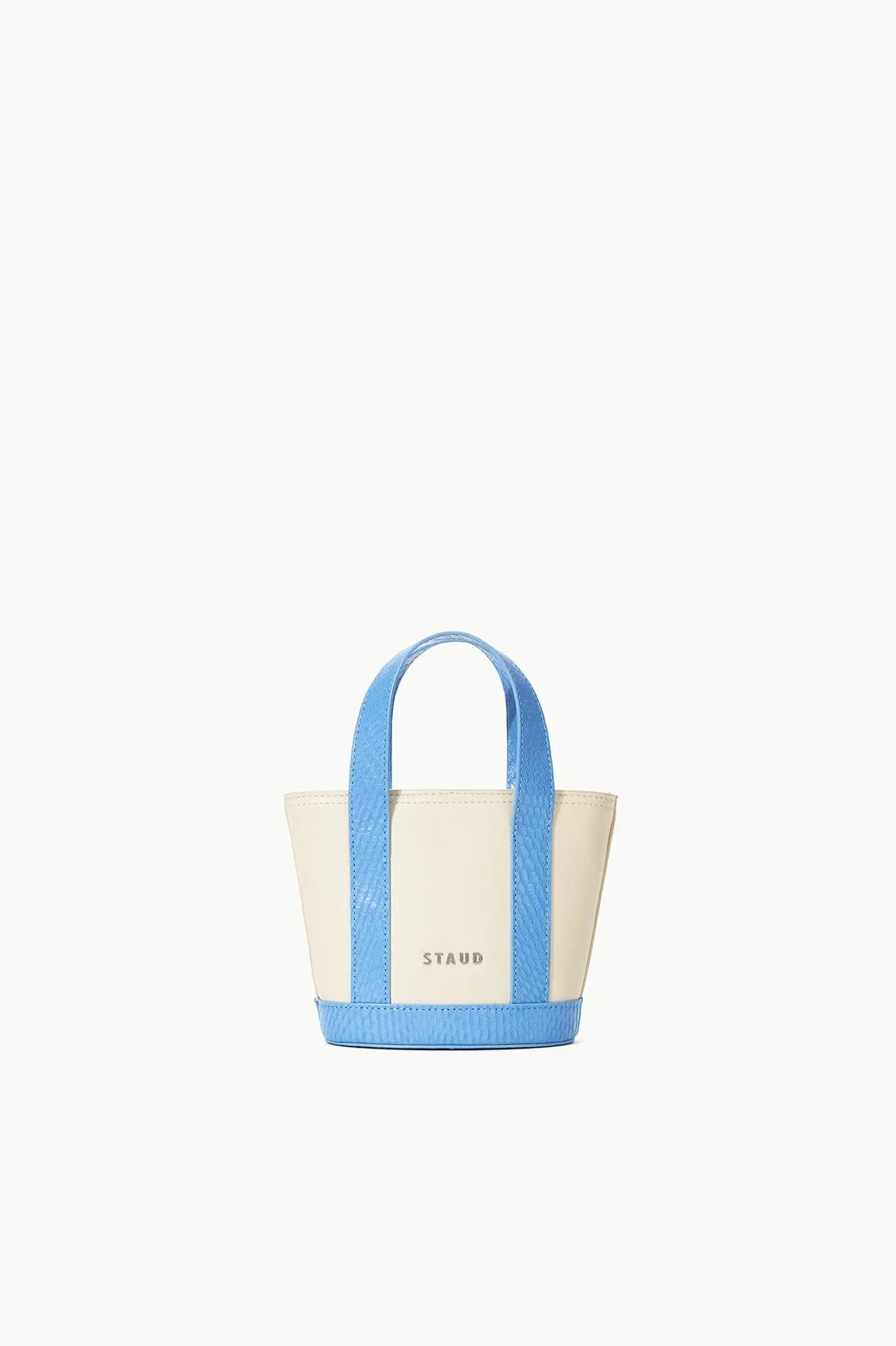 ALLORA MICRO TOTE | CREAM STAUD BLUE