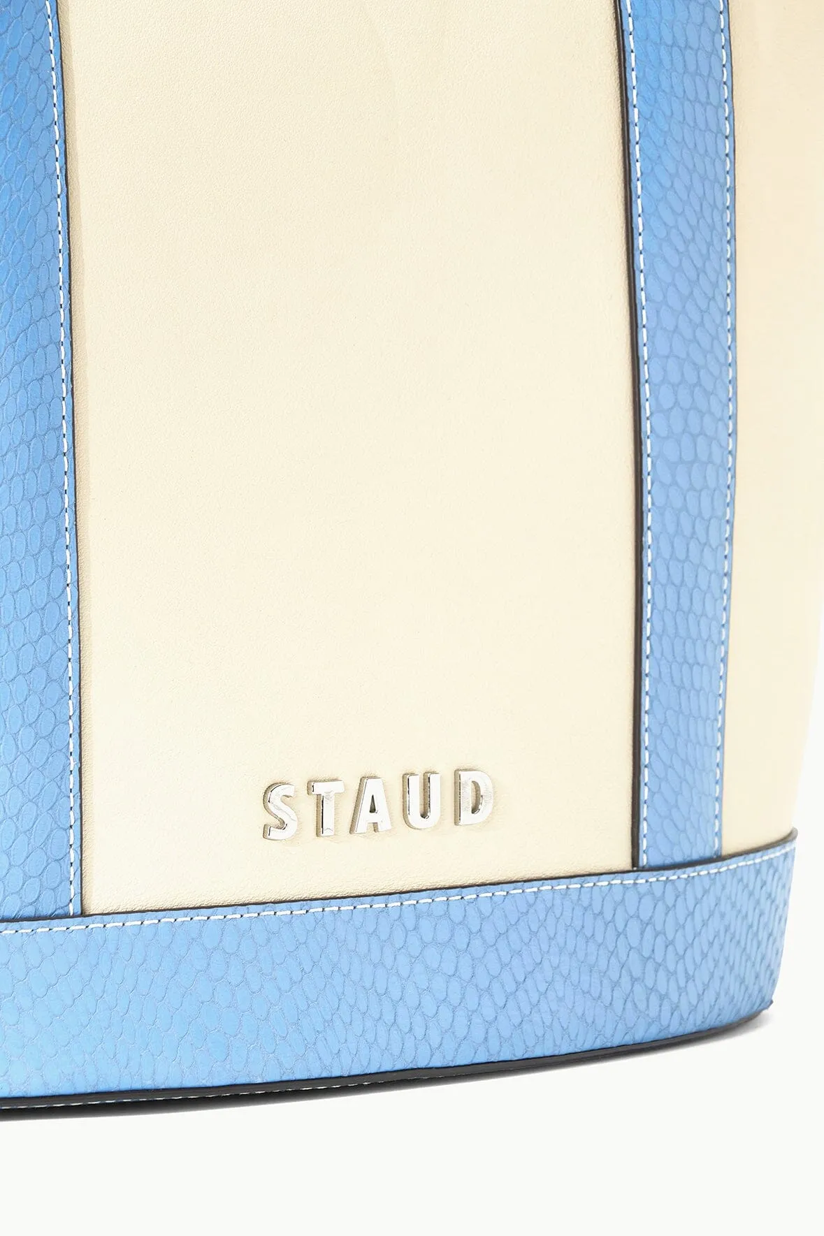 ALLORA TOTE | CREAM STAUD BLUE