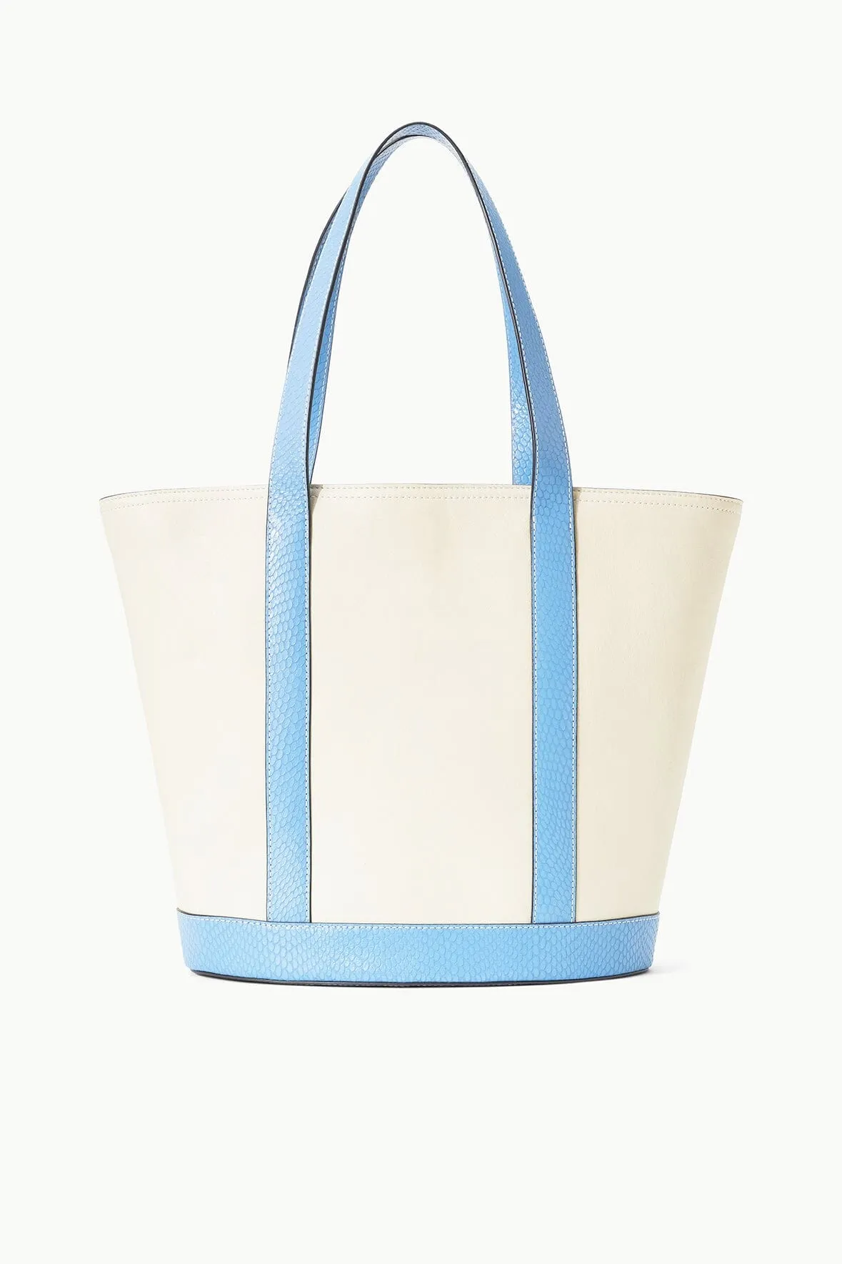 ALLORA TOTE | CREAM STAUD BLUE