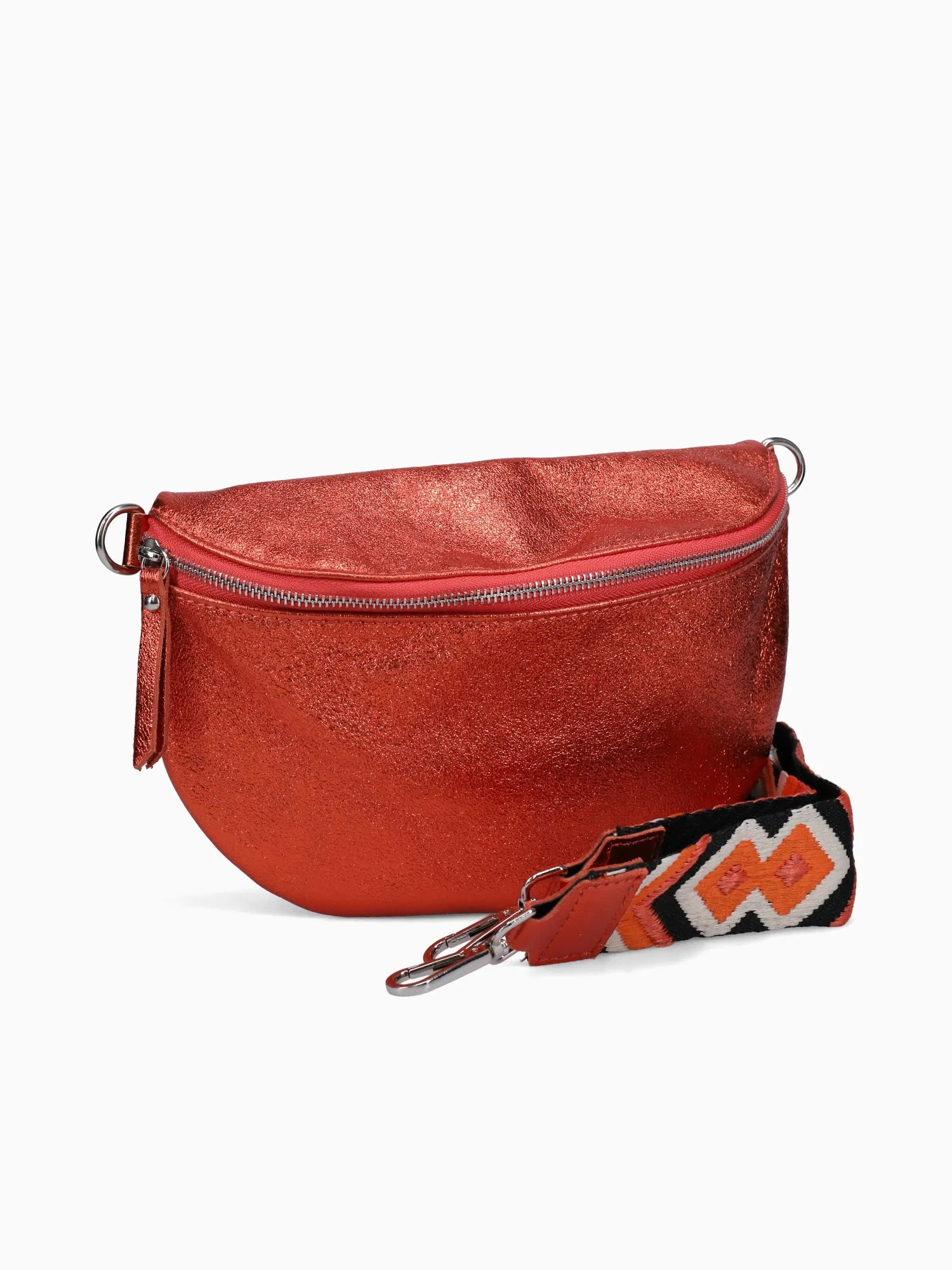 Almond Laminato Shoulder Bag Aragosta