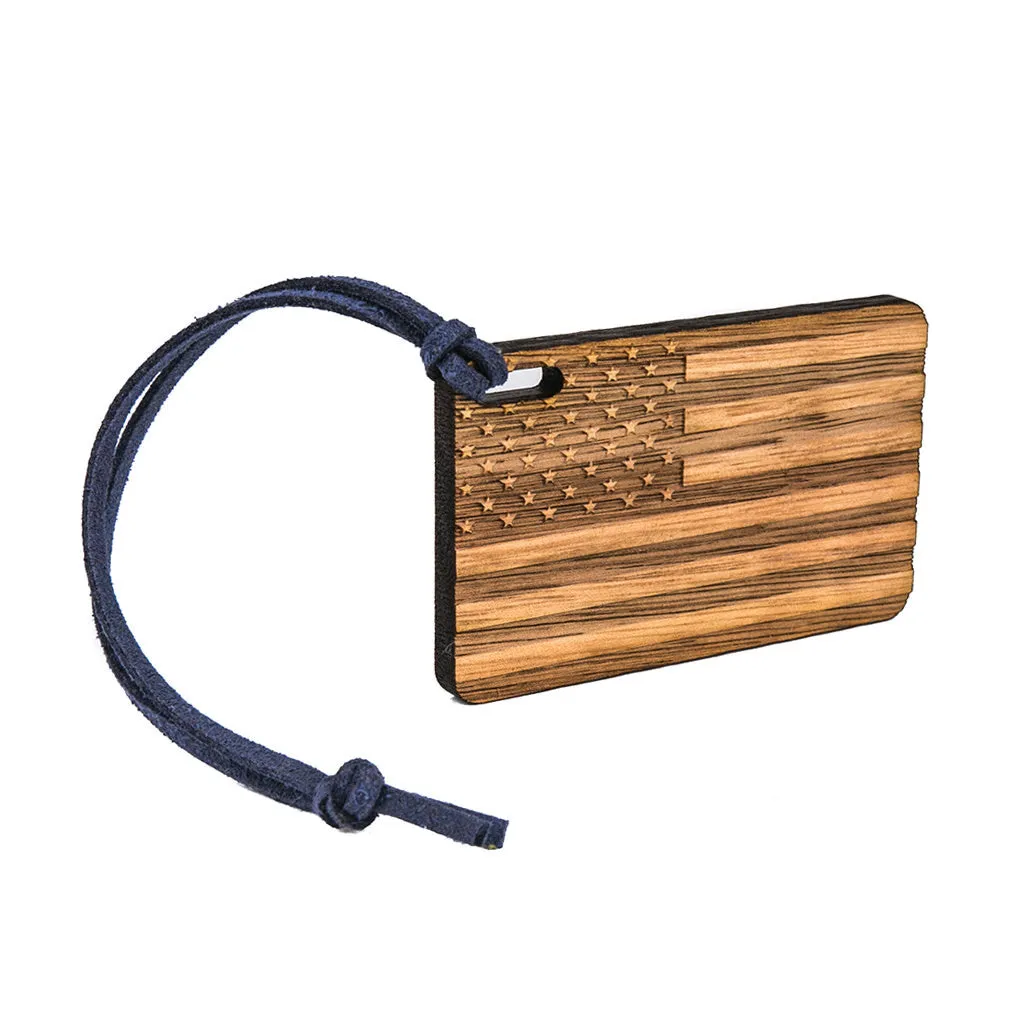 American Flag Bag Tag