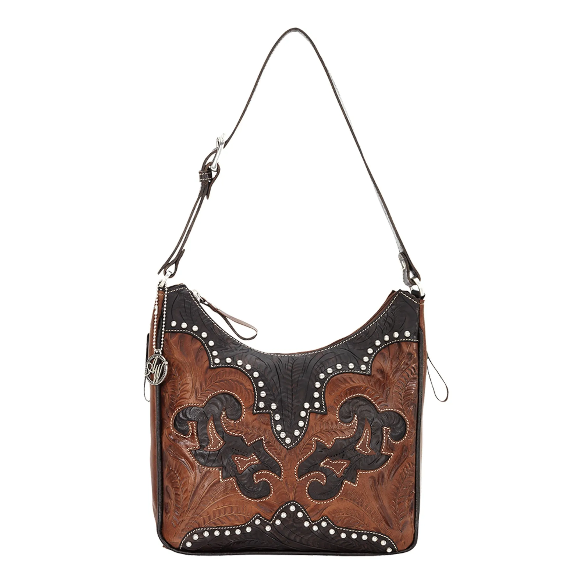 American West Annie's Secret Collection Antique Leather Shoulder Bag