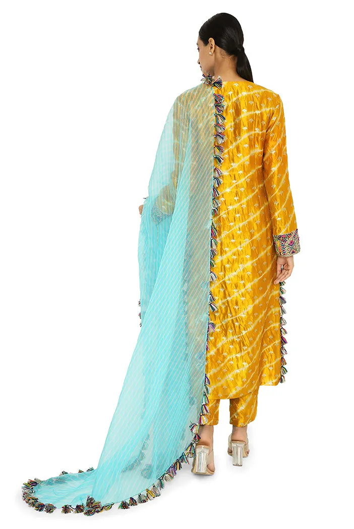 Anansi Mustard Kurta Set