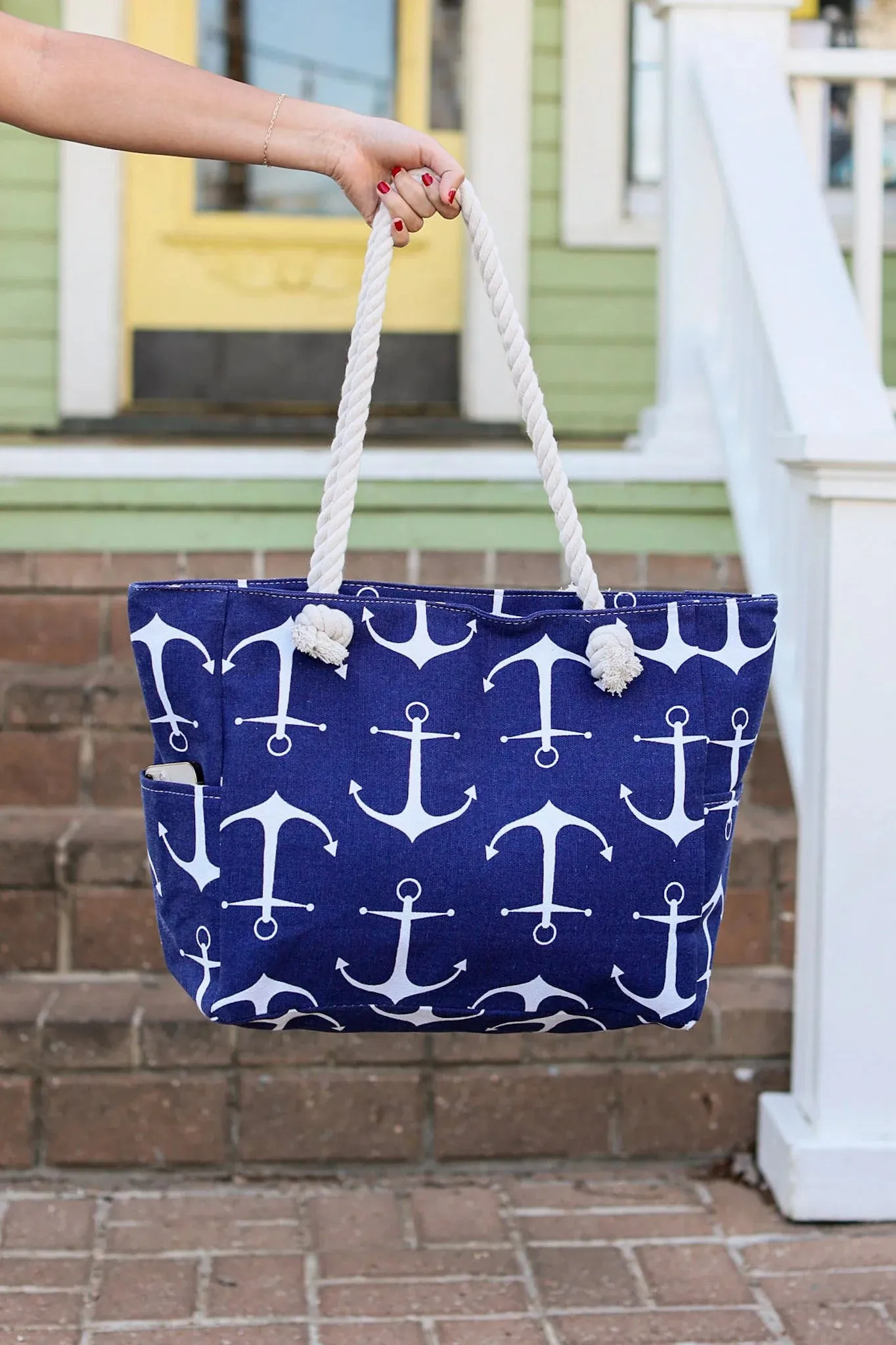 Anchors Away Beach Tote