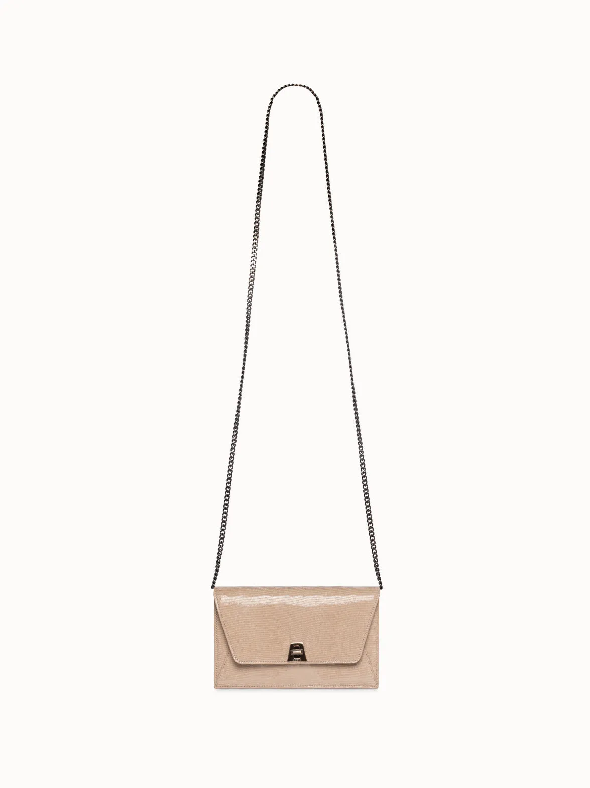 Anouk Envelope Bag With Shiny Lizard Finish