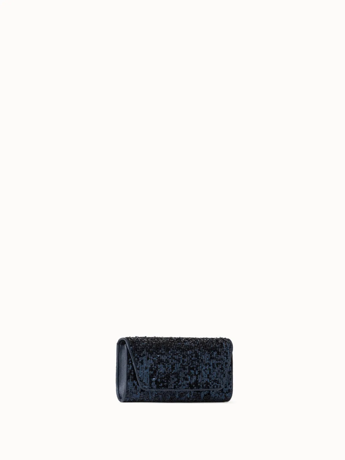 Anouk Mini Clutch aus Leder mit Pailletten