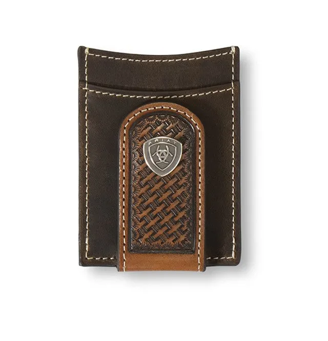 ARIAT MONEY CLIP BASKETWEAVE SUNSET