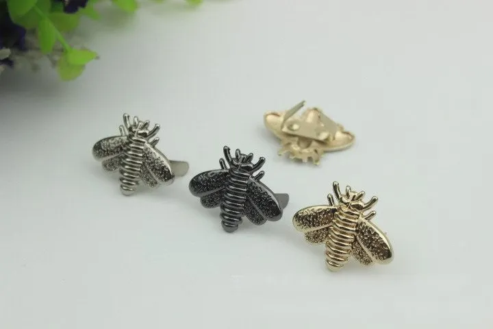 Beetle Purse Label 1/10pcs Bag Hardware Charm Gold Silver Gunmetal Handmade Purse Handbag Making Metal Decoration 30mm Wholesale Supplies