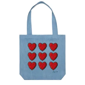 Berry Hearts Tote Bag