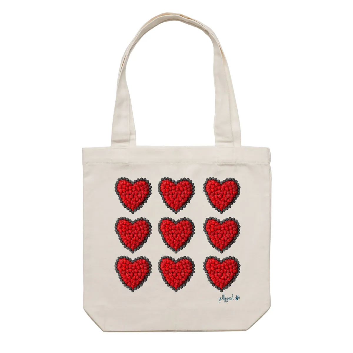 Berry Hearts Tote Bag