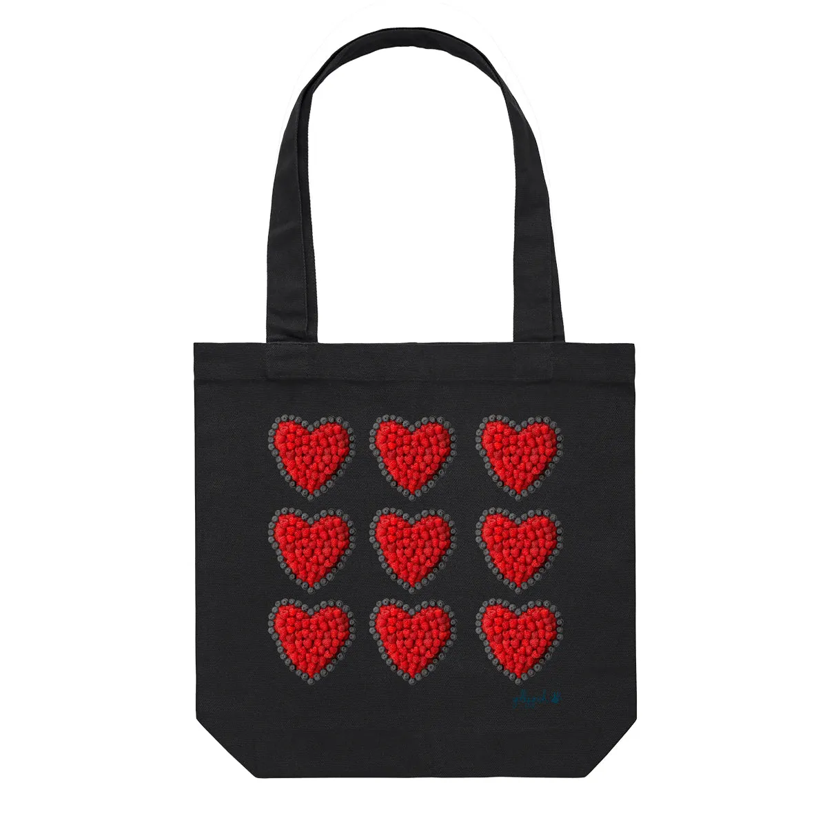 Berry Hearts Tote Bag