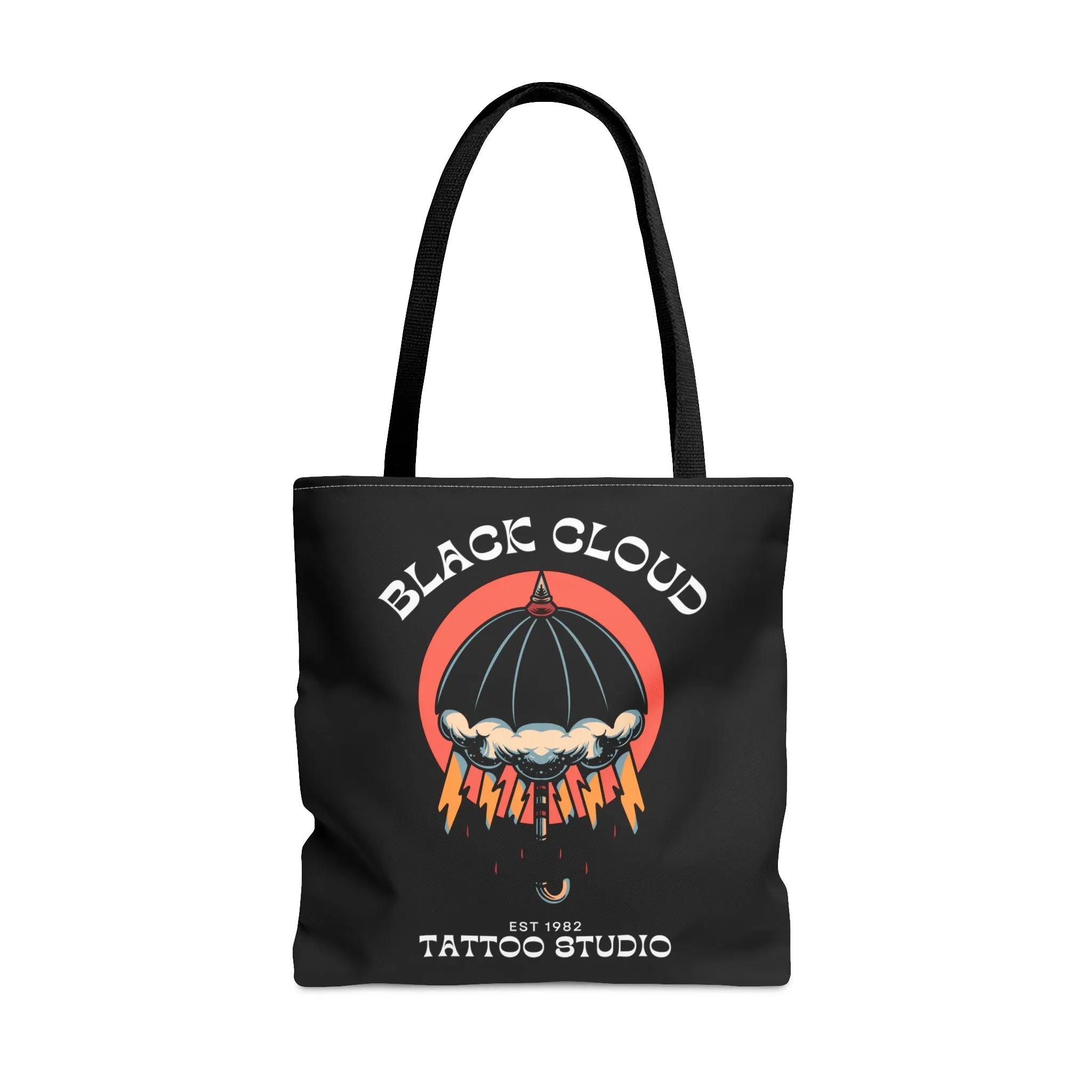 Black Cloud Tattoo Studio Tote Bag / Black Bag