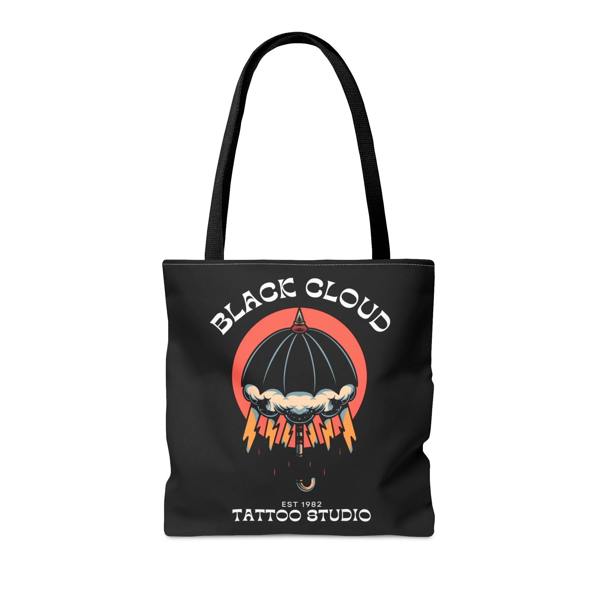 Black Cloud Tattoo Studio Tote Bag / Black Bag