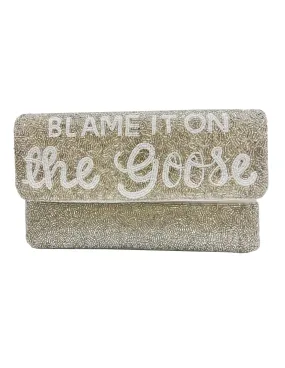 Blame it on the Goose Beaded Clutch