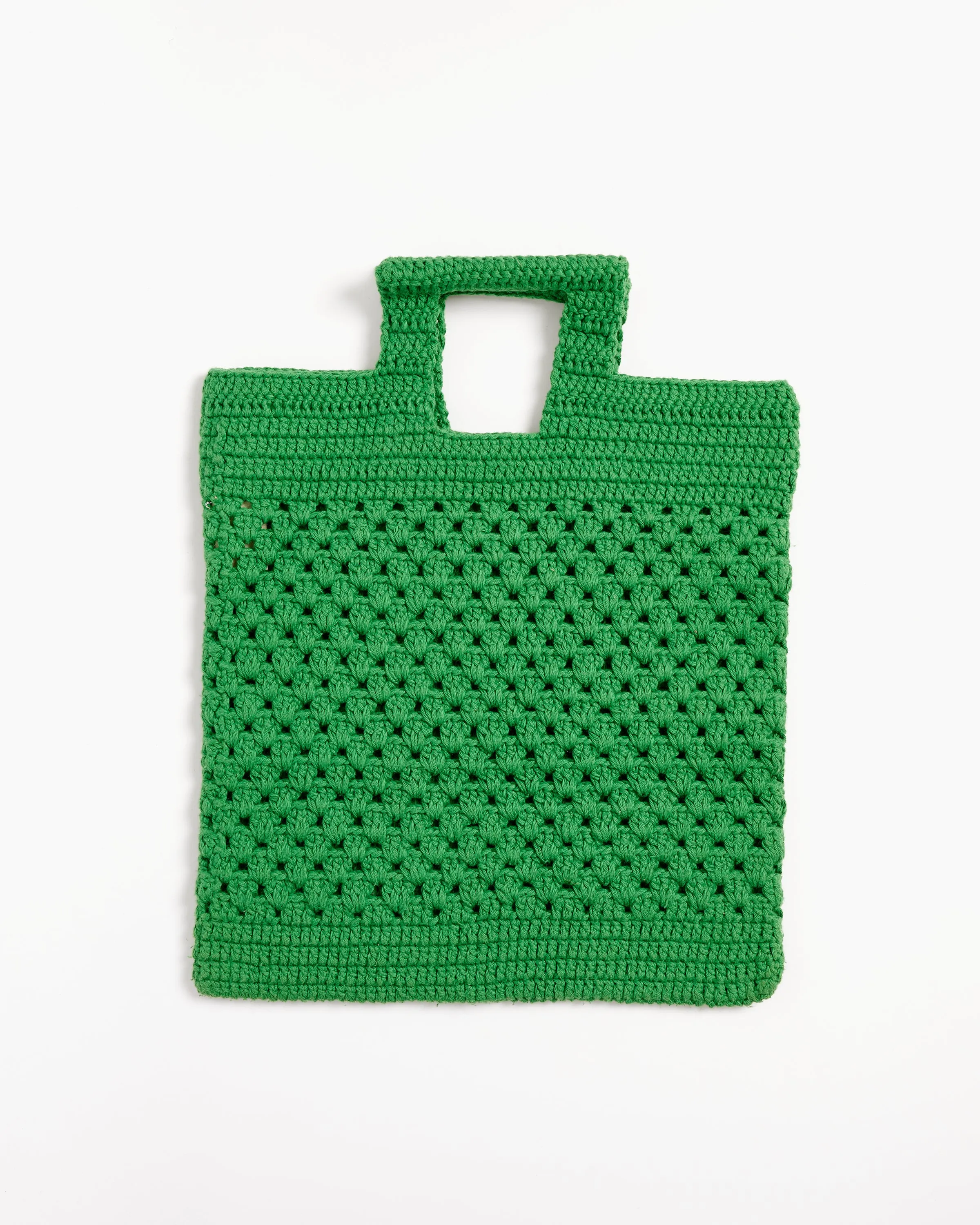 Bode Crochet Tote - Green - OS