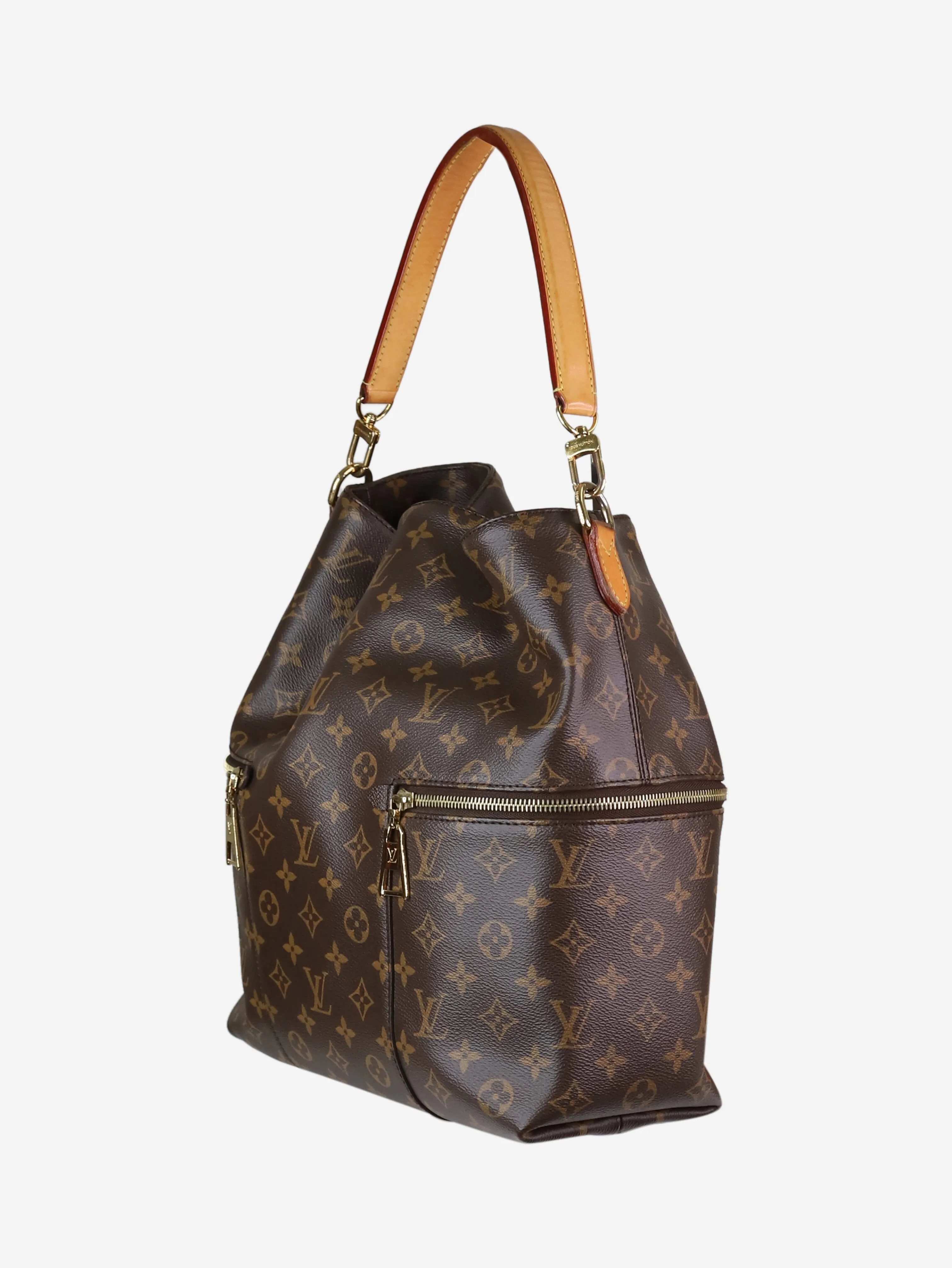 Brown 2016 Monogram Melie shoulder bag