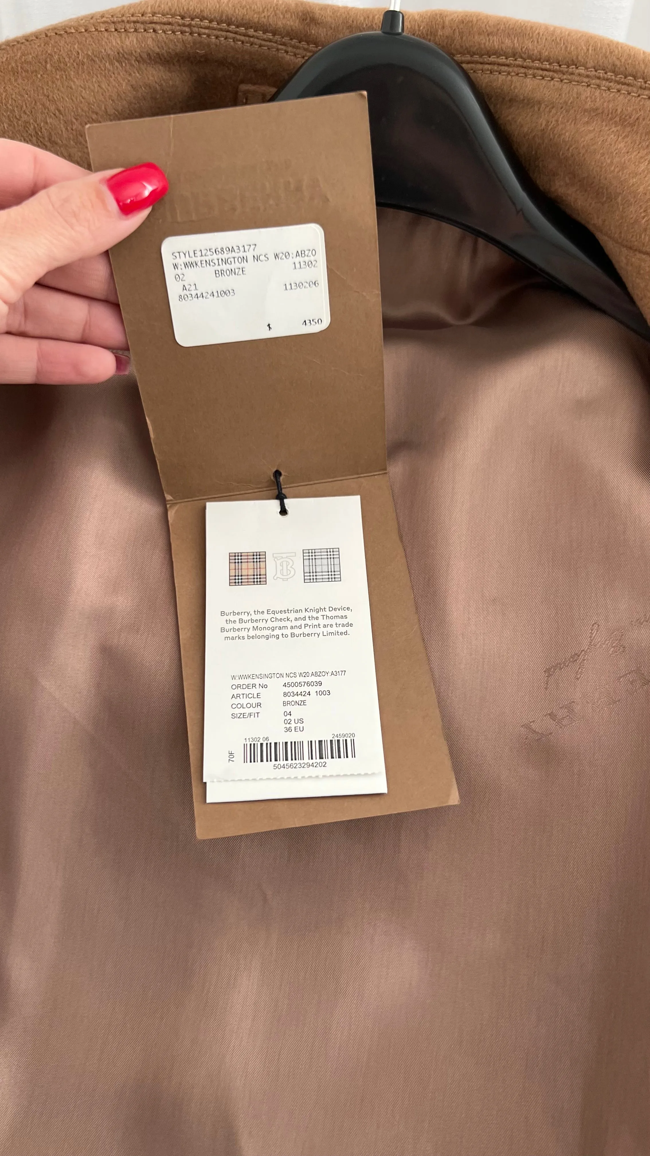 Burberry Regenerated Cashmere Trench Coat