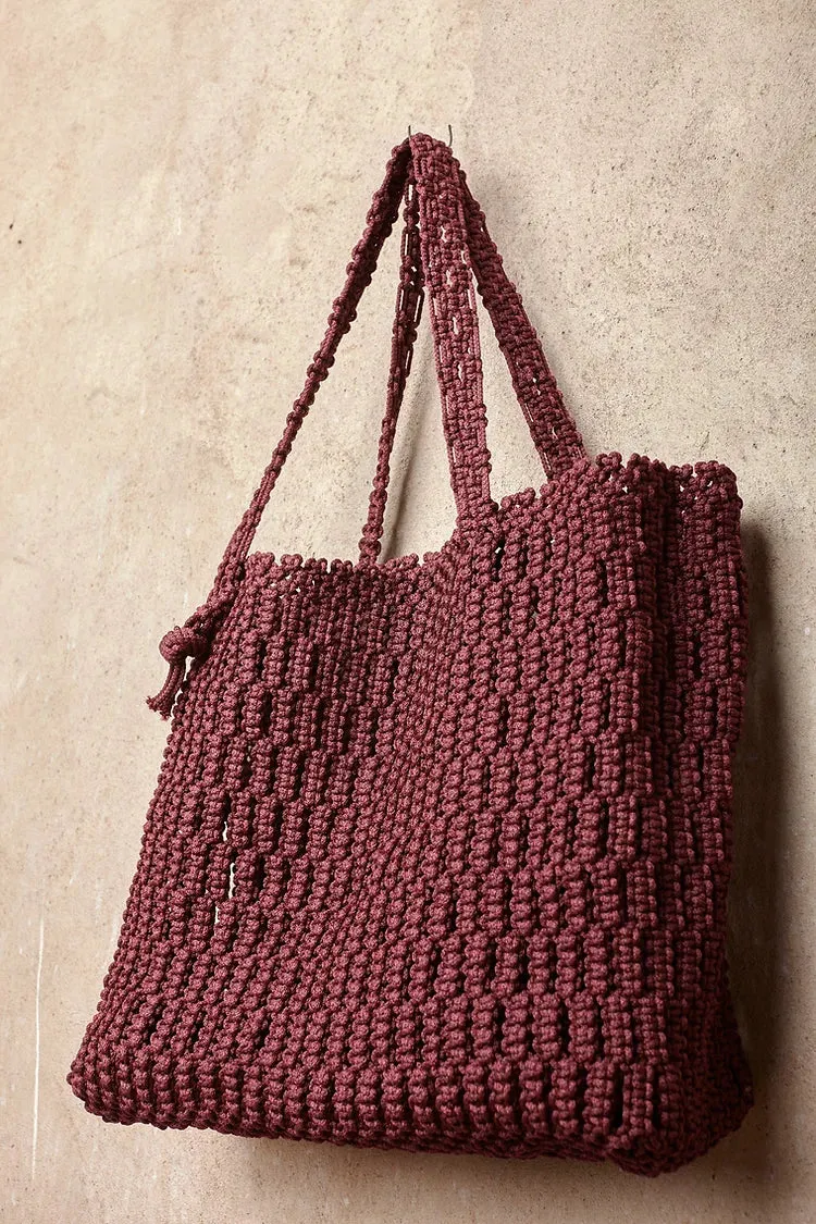 BUYISIWE Woven Shopper Tote bag