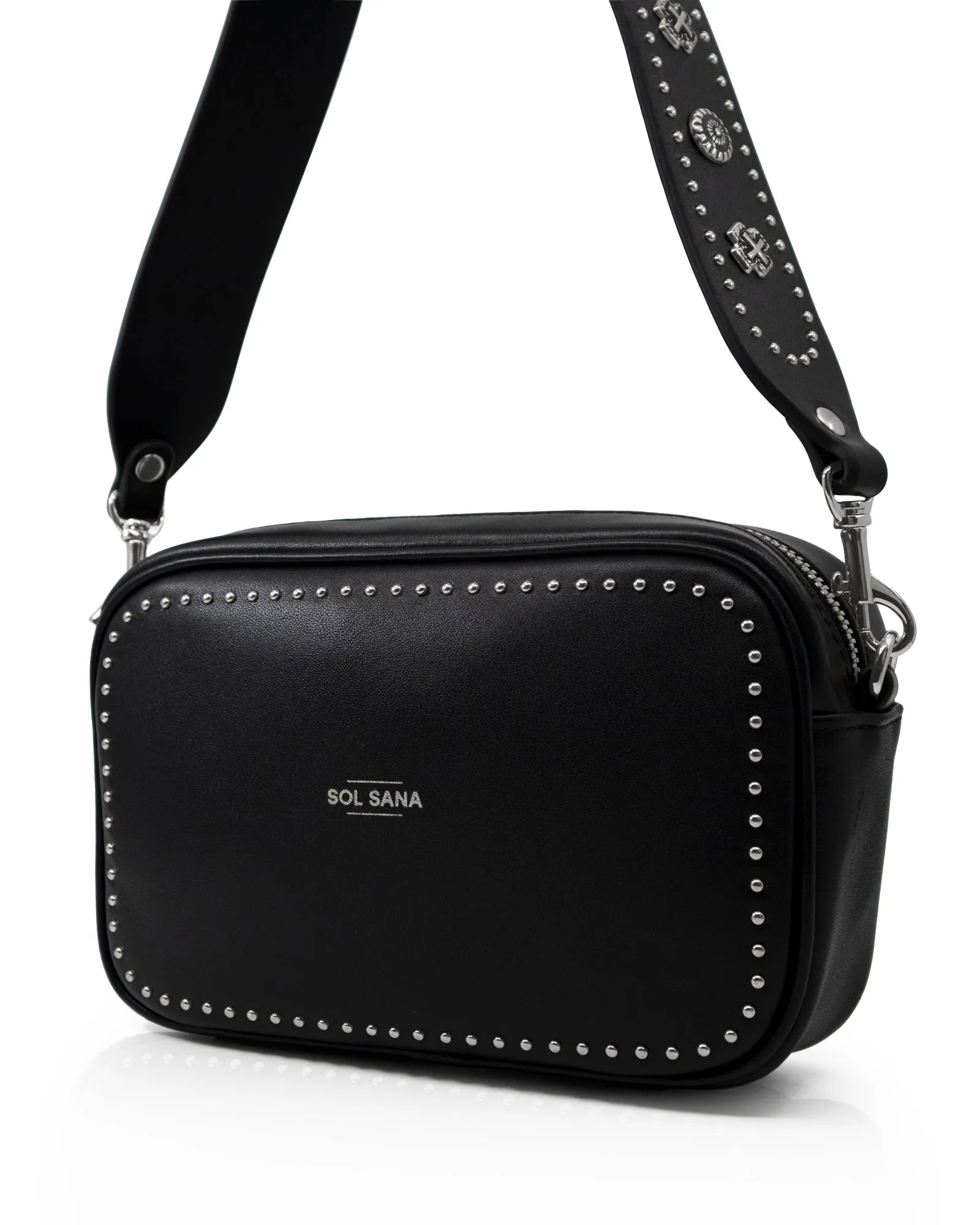 Camera Bag Studded - Black / Silver