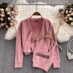 Change Vest With Cardigan