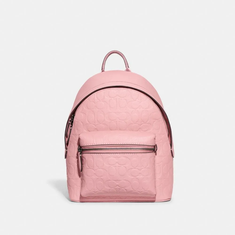 Charter Backpack 24 In Signature Leather