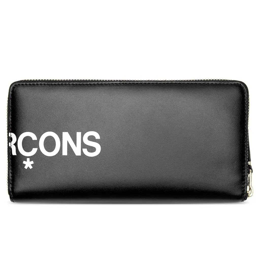 Comme des Garcons SA0110 Huge Logo Leather Wallet - Black