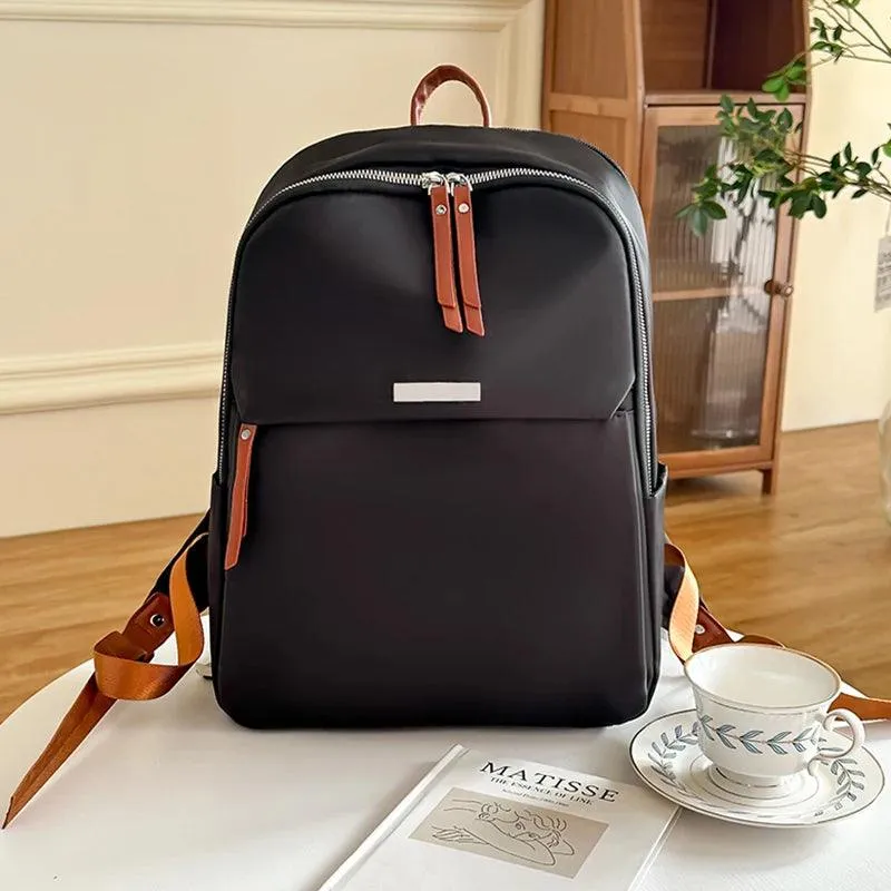 Cool Backpack - Nylon Laptop Fashion Shoulder Solid Book Bag (QD143)