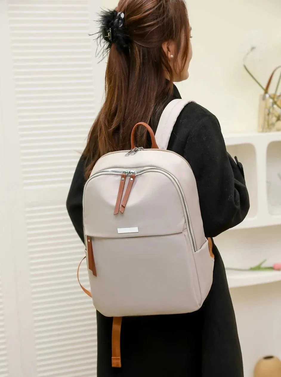 Cool Backpack - Nylon Laptop Fashion Shoulder Solid Book Bag (QD143)