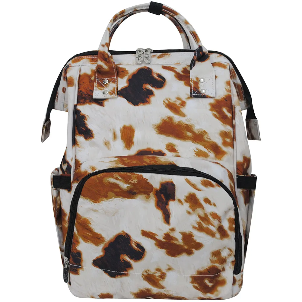 Cow Print NGIL Diaper Bag/Travel Backpack