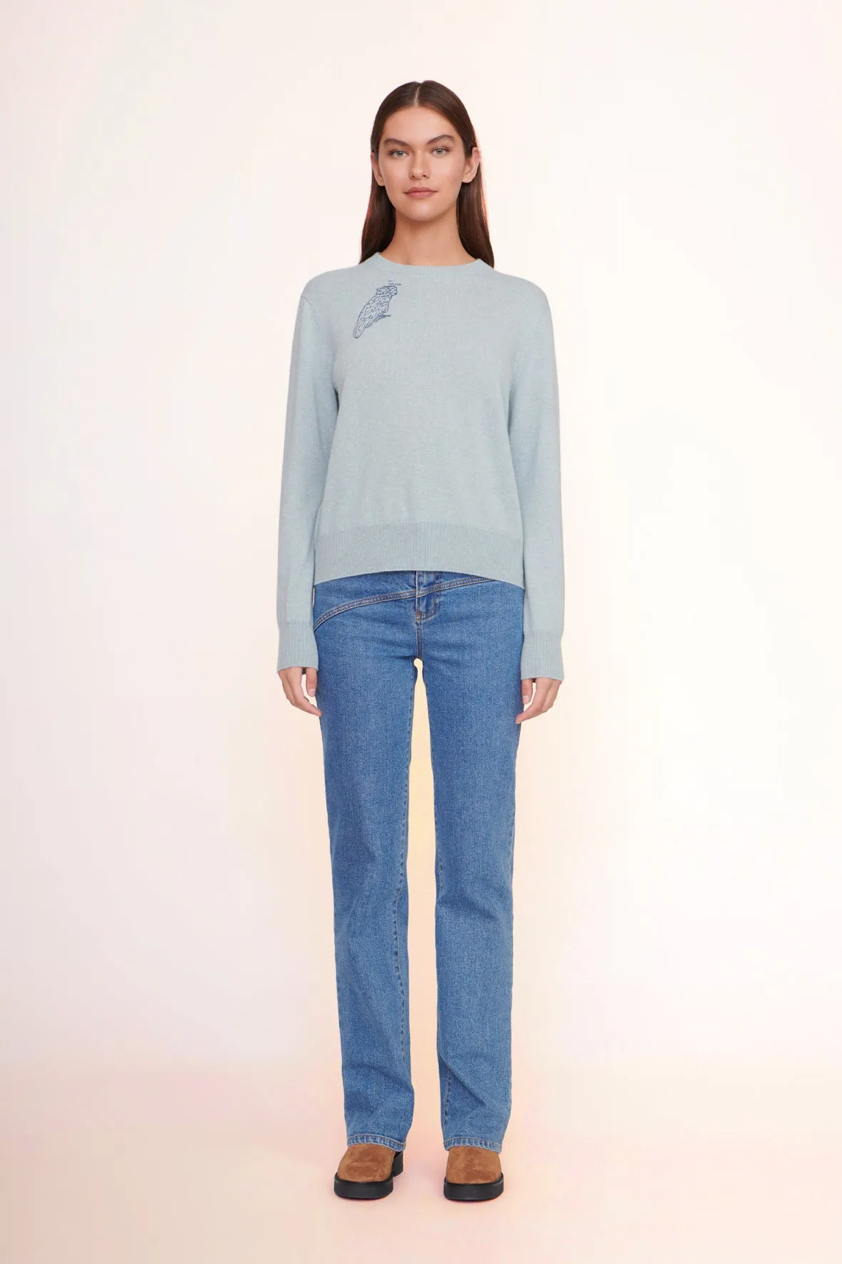 CUSTOM STAUD x C.BONZ CASHMERE SWEATER | LIGHT BLUE