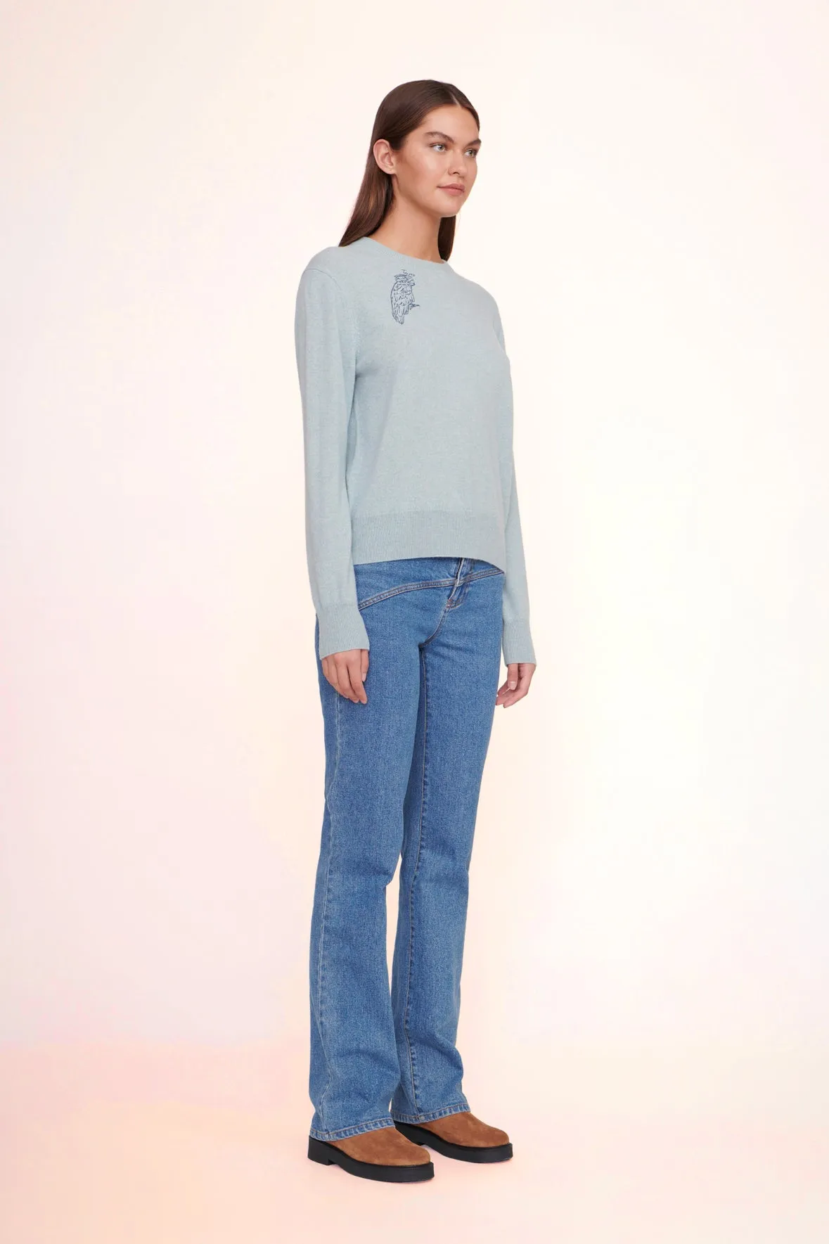 CUSTOM STAUD x C.BONZ CASHMERE SWEATER | LIGHT BLUE