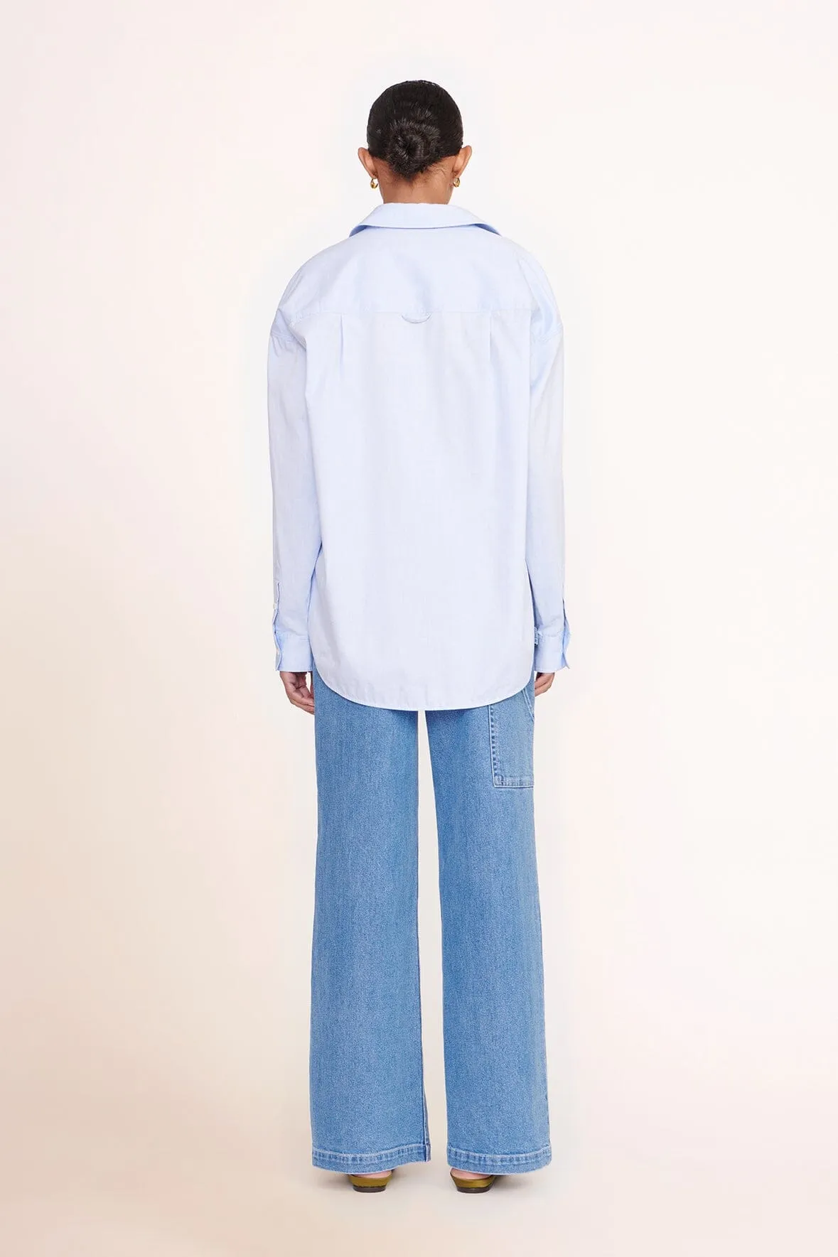 CUSTOM STAUD x C.BONZ CLASSIC OVERSIZED SHIRT | OXFORD BLUE