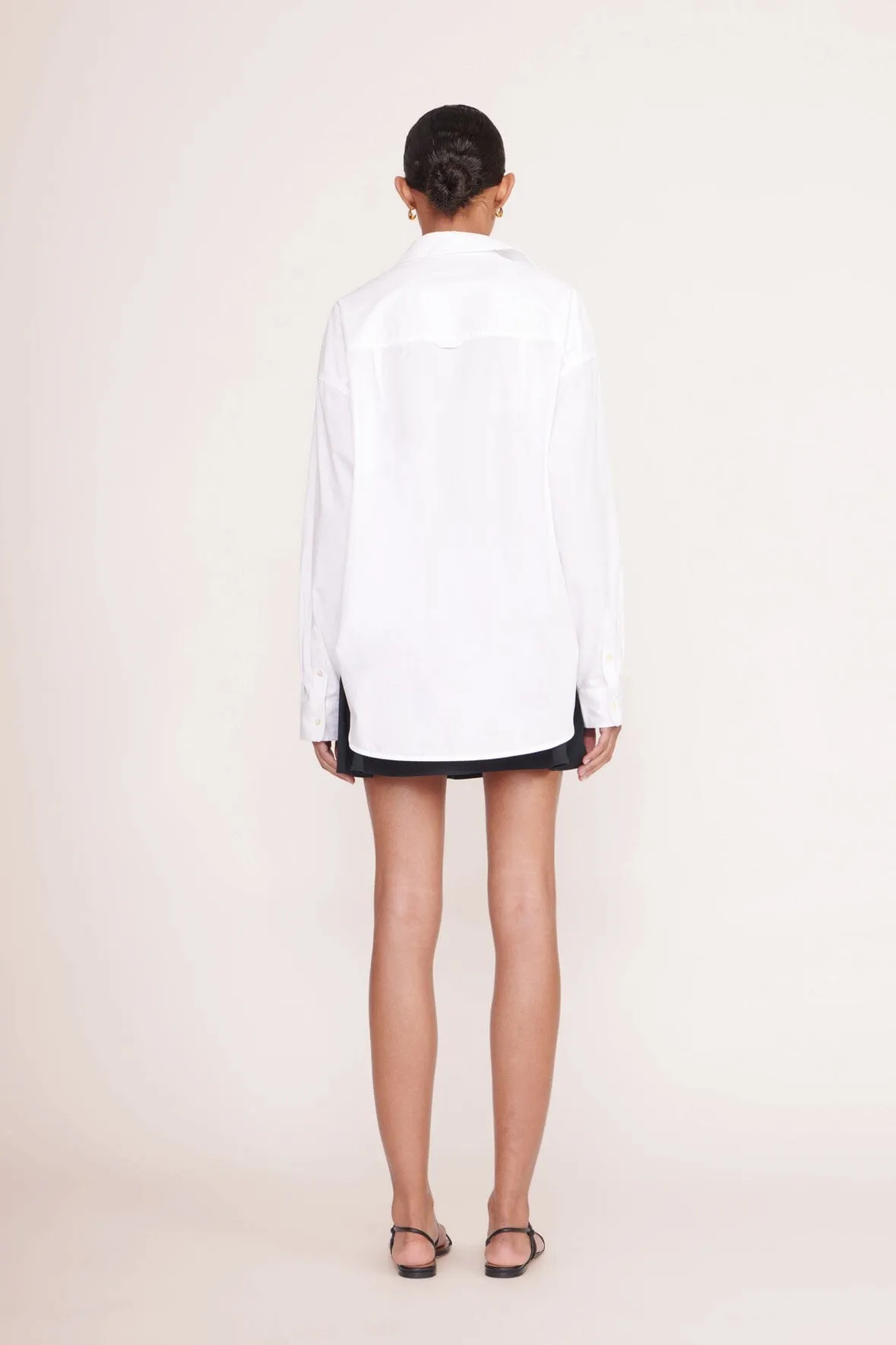 CUSTOM STAUD x C.BONZ CLASSIC OVERSIZED SHIRT | WHITE