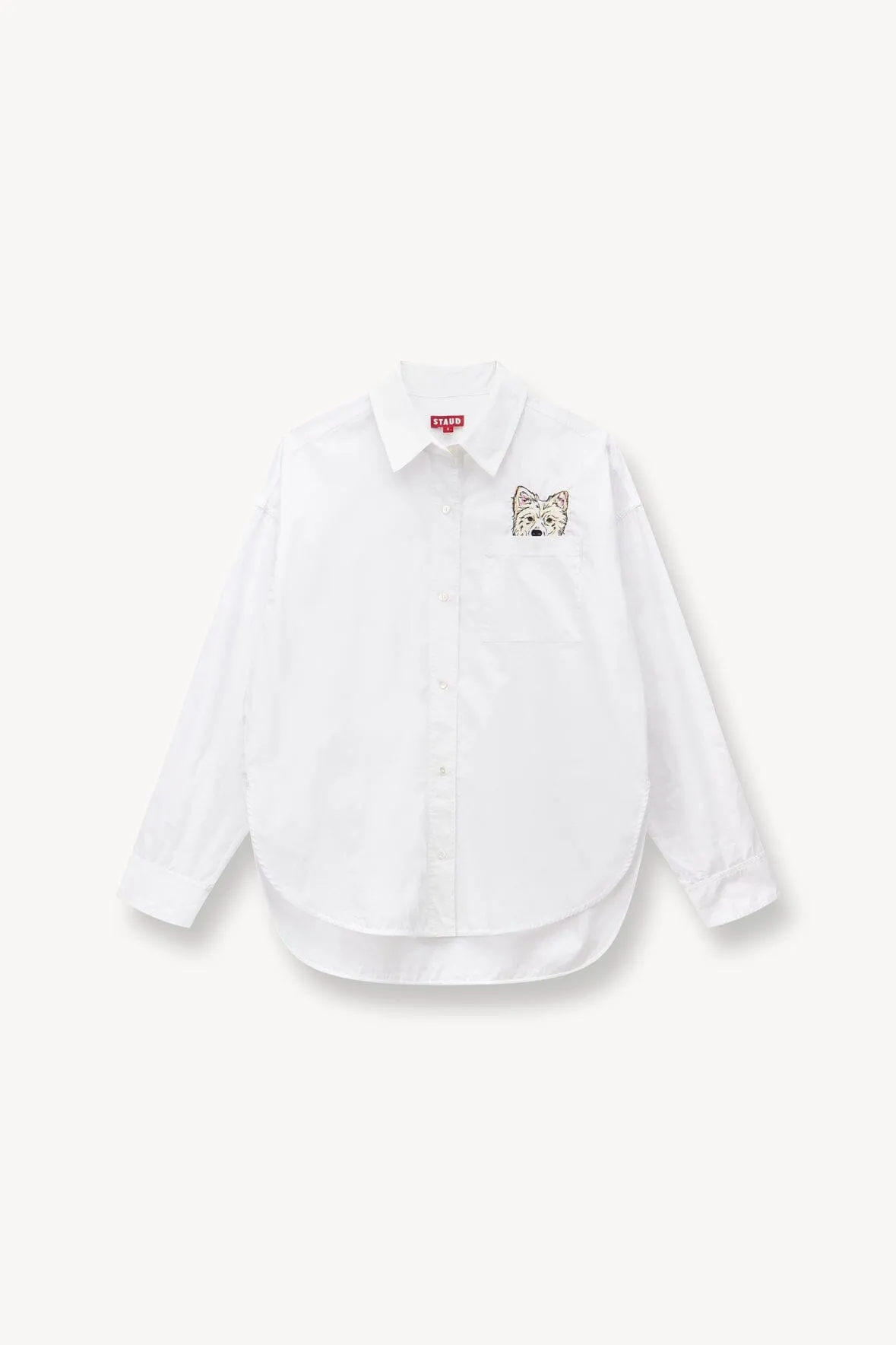 CUSTOM STAUD x C.BONZ CLASSIC OVERSIZED SHIRT | WHITE