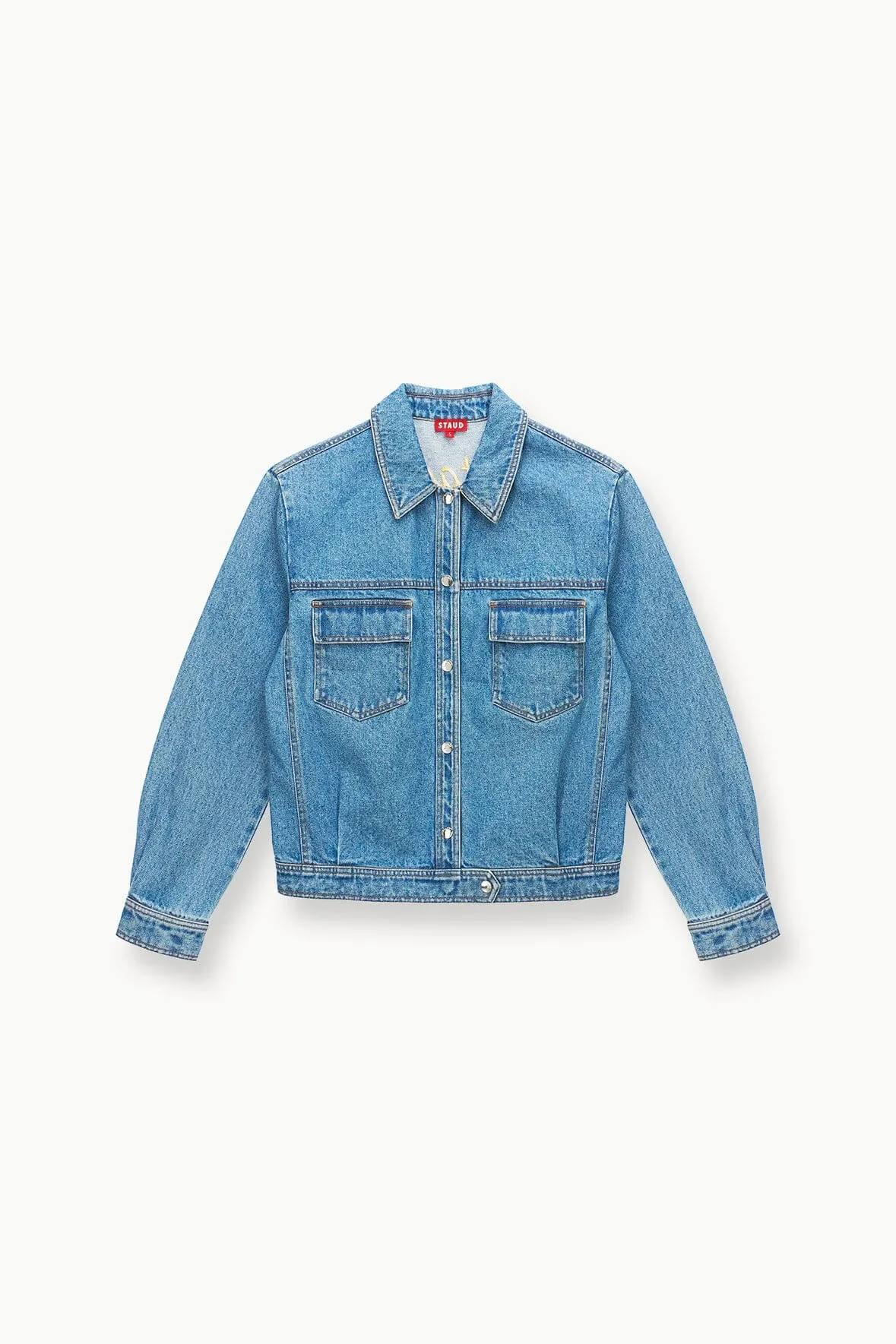 CUSTOM STAUD x C.BONZ OVERSIZED RYAN DENIM JACKET | MEDIUM WASH