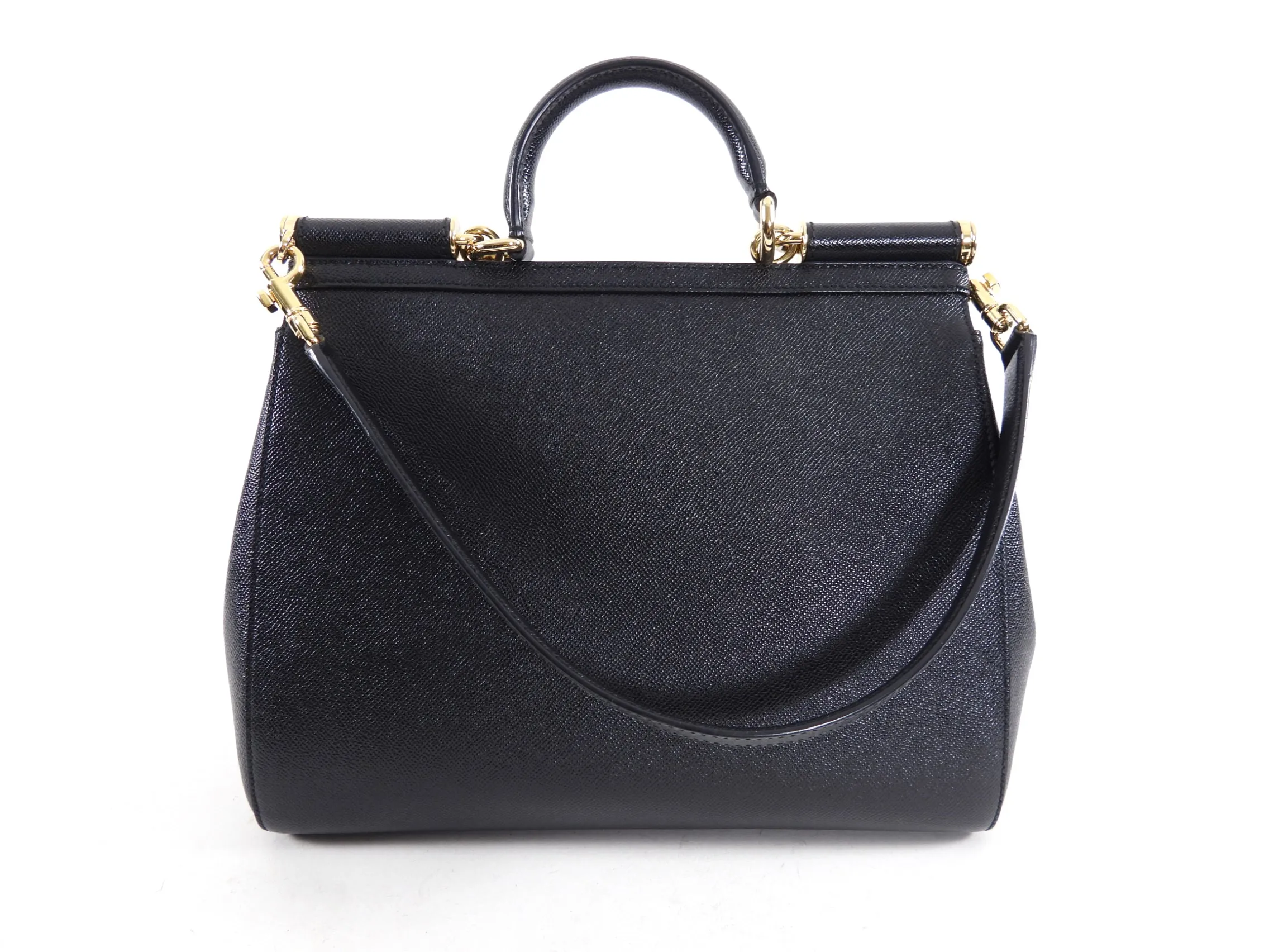 Dolce & Gabbana Black Large Miss Sicily Bag