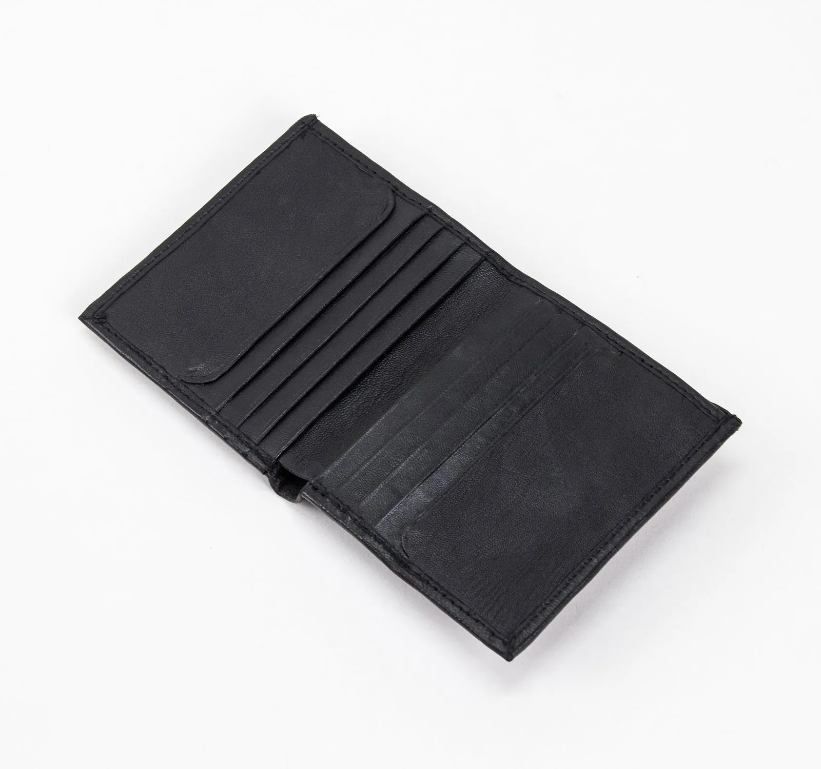 EDGE Bi-Fold Leather Wallet with Logo