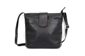 Fabucci  Black Grosgrain leather Crossbody bag