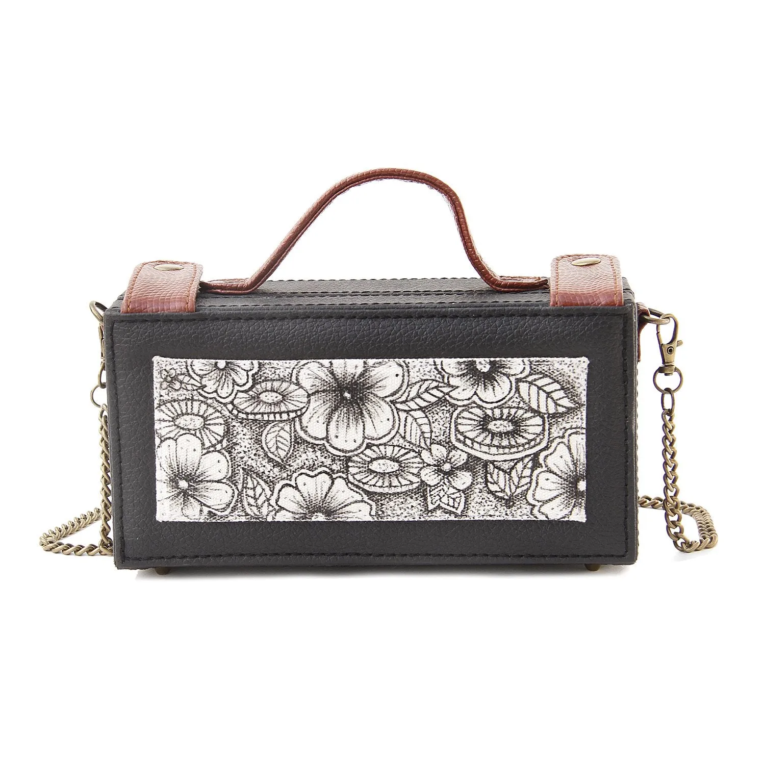 Floral Hand Painted Clutch Bag for women