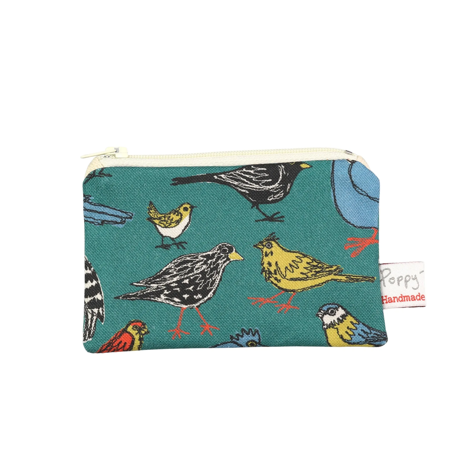 garden birds small coin purse