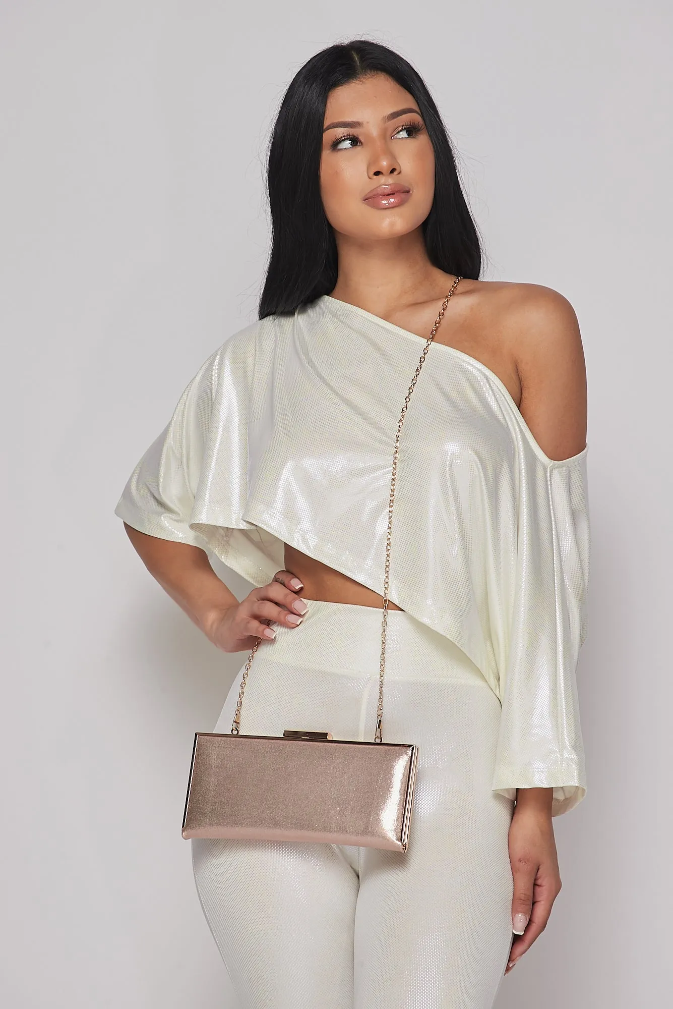 Gold Chic Hard Shell Purse