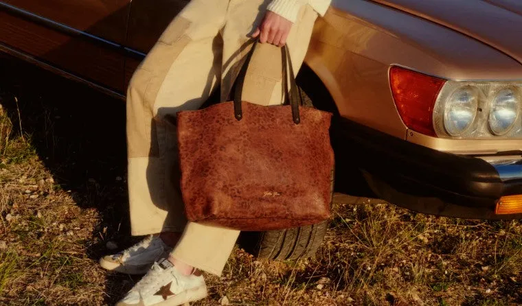 GOLDEN GOOSE Pasadena Bag with leopard print