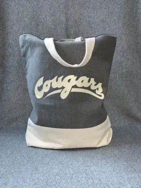 Gray Cougars Canvas Tote